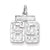 Sterling Silver Small #69 Charm hide-image