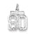 Sterling Silver Small #80 Charm hide-image