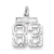 Sterling Silver Small #83 Charm hide-image