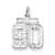 Sterling Silver Small #90 Charm hide-image