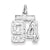 Sterling Silver Small #94 Charm hide-image