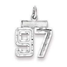 Sterling Silver Small #97 Charm hide-image