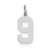 Sterling Silver Small Polished Number 9 Charm hide-image