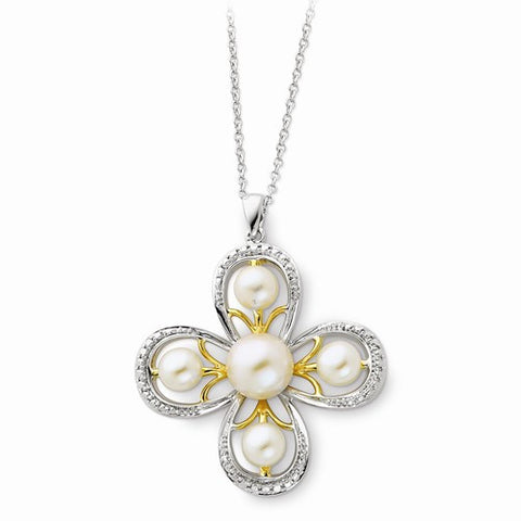 Sterling Silver & Gold-Plated Amazing Grace Necklace