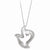 Sterling Silver & CZ Amazing Peace Dove Necklace