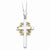 Sterling Silver & Gold-Plated No Greater Love Cross Necklace