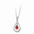 Sterling Silver Jan CZ Stone Never Forget Tear Birthstone Necklace