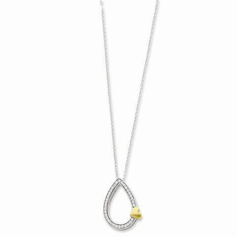 Sterling Silver & Gold-Plated A Tear Of Love Necklace