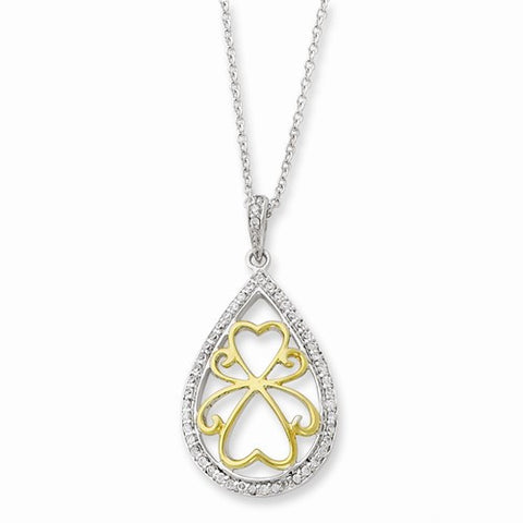 Sterling Silver & Gold-Plated Love Carries On Necklace