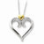 Sterling Silver & Gold-Plated Devoted Heart Necklace