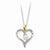 Sterling Silver & Gold-Plated Cultured Pearl Heart & Soul Necklace