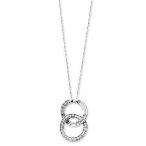 Sterling Silver & CZ You Complete MeNecklace