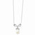 Sterling Silver Cultured Pearl & CZ The Gift Necklace