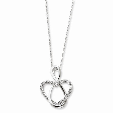 Sterling Silver & CZ Lifetime Friend Necklace