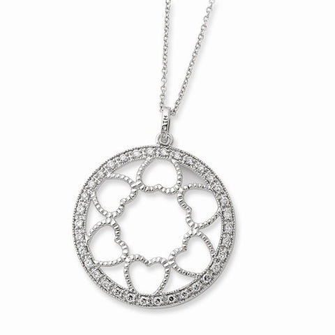 Sterling Silver CZ Fullness Of Blessings Necklace