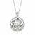 Sterling Silver Cultured Pearl & CZ Eye Of The Beholder Necklace