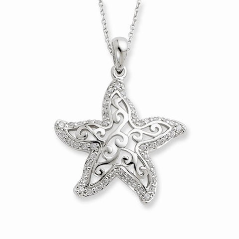 Sterling Silver CZ Make A DifferenceNecklace