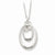 Sterling Silver Antiqued CZ Keep Trusting Necklace