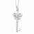 Sterling Silver CZ Key To Purity Necklace