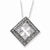 Sterling Silver Antiqued CZ Cornerstones Oftegrity Necklace