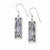 Sterling Silver w/ Blue Lace Agate CZ Living Water Earrings