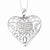 Sterling Silver Antiqued CZ To My Daughter Heart Necklace