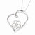 Sterling Silver CZ My Special Niece Flower Heart Necklace