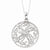 Sterling Silver CZ Kindred Spirit Swirls Necklace