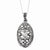 Sterling Silver Antiqued CZ Because Of You Necklace