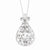 Sterling Silver CZ My Heart Belongs To You Heart Necklace