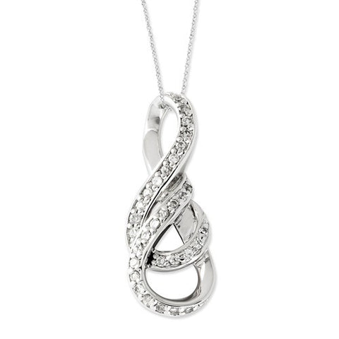 Sterling Silver CZ Simplicity Necklace