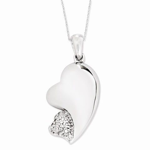 Sterling Silver CZ My Beloved FriendNecklace