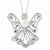 Sterling Silver FW Cultured Pearl & CZ Angel Of Purity Necklac Necklace