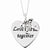 Sterling Silver Antiqued CZ Love Ties Us Together Heart & Bow Necklace