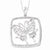 Sterling Silver Antiqued CZ I Am Proud Of You Butterfly Necklace