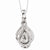 Sterling Silver CZ Tear Of Strength Ash Holder Necklace