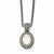 14K/Silver Two-Tone with Antiqued Mother Of Pearl Necklace