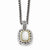 14K/Silver Two-Tone with Antiqued Mother Of Pearl Necklace