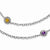 14K Yellow Gold and Silver Am , Bt , Ci Necklace