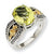 Sterling Silver w/14k Yellow Gold 3.30Lemon Quartz Ring