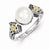 Sterling Silver w/14k Yellow Gold 8-8.5mm Freshwater Cultured Pearl Ring