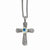 14K Yellow Gold Swiss Blue Topaz Necklace