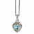 14K Yellow Gold Swiss Blue Topaz Heart Necklace