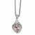 14K Yellow Gold Pink Amethyst Heart Necklace