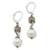 Sterling Silver w/14k Yellow Gold 10-10.5mm Freshwater Cultured Pearl Earrings