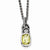 Sterling Silver Lemon Quartz & Diamond Necklace