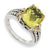 Sterling Silver w/14k Yellow Gold 3.70Lemon Quartz Ring