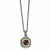 Sterling Silver Gold-Tone Flash Gp Garnet Necklace