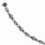 Sterling Silver Swiss Blue Topaz Bracelet