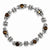 Sterling Silver with 14K Yellow Gold Smokey Quartz Bracelet